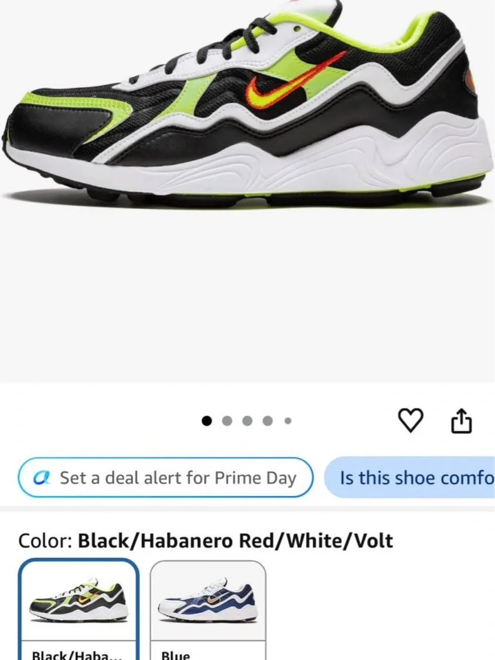 Nike Kids Black and Neon Yellow Athletic Sneakers